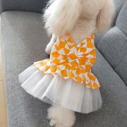 ペット服 犬服 ワンピース 春夏 ペット用品 ドレス　新作 小型犬服 超可愛い 犬用 ドッグウエア