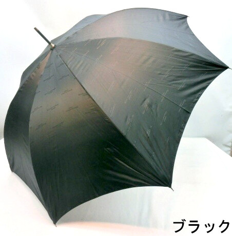 【雨傘】【紳士用】【長傘】ケンショウアベサテンジャガード無地ジャンプ雨傘