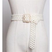 大幅値下 sweet系 ホワイト 真珠 ベルト スカート付き 韓国 ファッション 潮