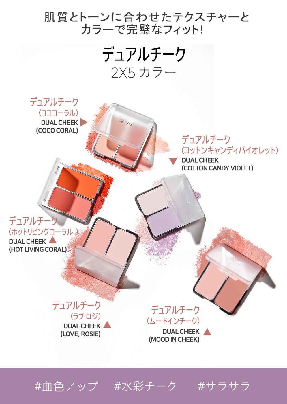 2aN DUAL CHEEK (什器なし) ツーエーエヌ デュアルチーク全５種指定