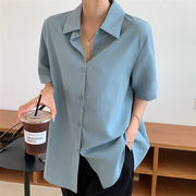 オシャレ度UP夏 韓国語版 新スタイル ゆったりする 百掛け スリム 半袖 シャツ
