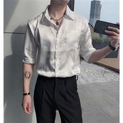 韓国の人気爆発 早い者勝ち シャツ レトロ 刺&#32353; 薄手のスタイル 高品質 長袖 アイスシルク