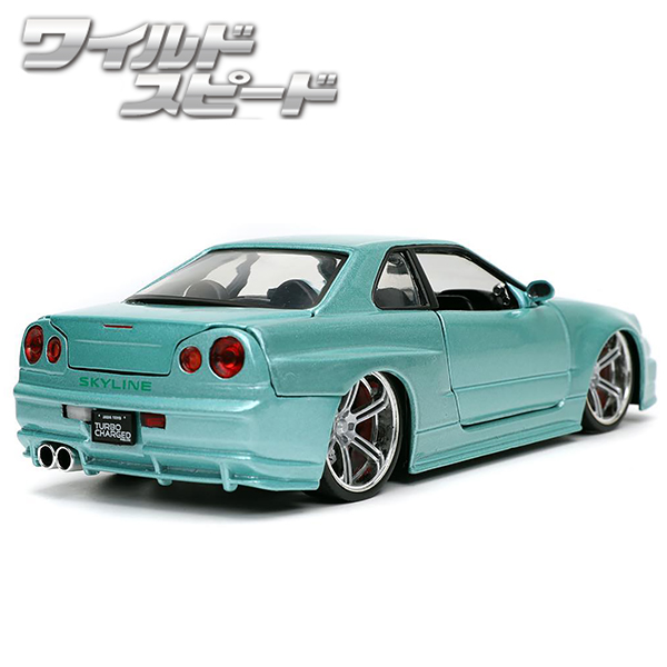 JADATOYS 1:24ワイルドスピードダイキャストカー BRIAN'S NISSAN SKYLINE GT-R (BNR34) LGR 有限会社  ステップス 問屋・仕入れ・卸・卸売の専門【仕入れならNETSEA】