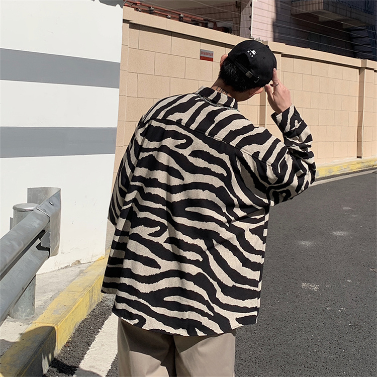 最新トレンド勢揃い 韓国ファッション ゼブラ柄 ファッション 秋 トップス レトロ シャツ カジュアル メンズアパレル オープンブリッジ 合同会社 問屋 仕入れ 卸 卸売の専門 仕入れならnetsea
