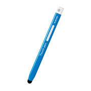 エレコム タッチペン タブレット iPad スマホ 鉛筆型 三角 太軸 感度タイプ ブルー