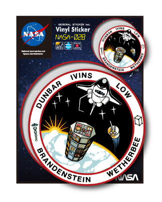 NASAステッカー ロゴ エンブレム 宇宙 スペースシャトル NASA028 グッズ