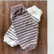 2021 新作 韓国 ins 赤ちゃん服 秋 厚いタオルとカジュアルズボン赤ちゃん 洋風 運動 足ズボン