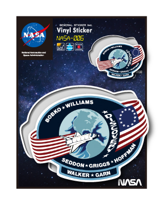 NASAステッカー DISCOVERY ロゴ エンブレム 宇宙 スペースシャトル NASA006 グッズ