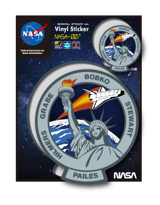 NASAステッカー ロゴ エンブレム 宇宙 スペースシャトル NASA007 グッズ
