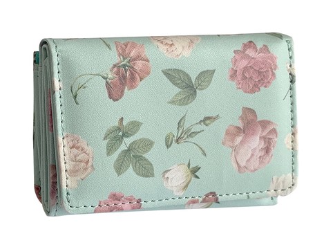 鮮やかな薔薇柄が素敵です!ローズミニ財布