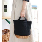 【KAGOBAG】柳キルティング ハンドバッグ （3色） Carmelina / カルメリーナ かごバッグ 天然素材