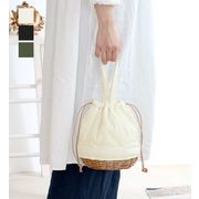 【KAGOBAG】柳キルティング 巾着バッグ (3色) Carmelina / カルメリーナ かごバッグ