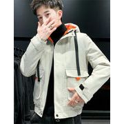 話題の注目アイテム 韓国ファッション パッド入りジャケット フード付き コート ジャケット 大きいサイズ