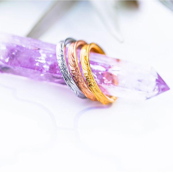 送料無料 2個セット 最新ハワイアンジュエリー リング 細め プルメリア ふち反り 日本未入荷 入手困難 Doradographix Com