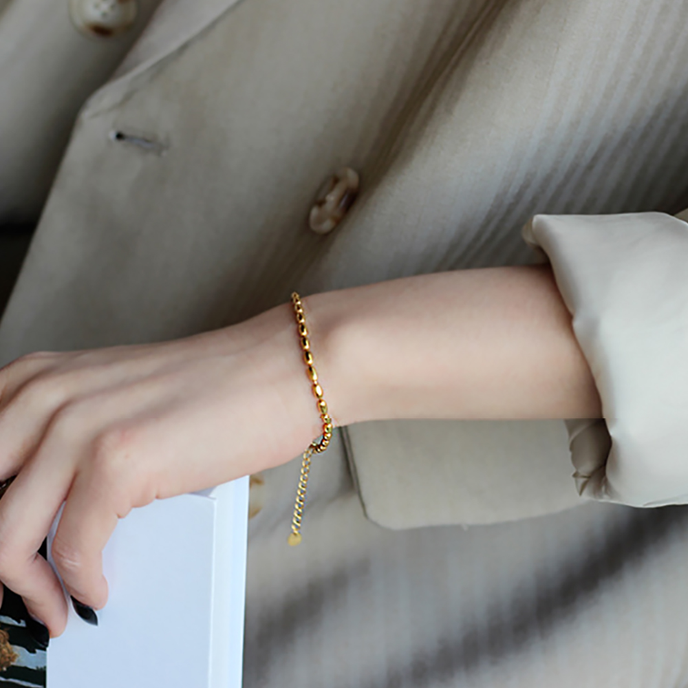 【美品】FONTE バングル 地金SILVER925 18金コーティング★巾着付 ボーンカフバングル ゴールド 18KGP 太めバングル スリット