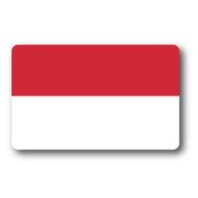 SK211 国旗ステッカー インドネシア INDONESIA 100円国旗 旅行 スーツケース 車 PC スマホ