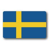 SK218 国旗ステッカー スウェーデン SWEDEN 100円国旗 旅行 スーツケース 車 PC スマホ