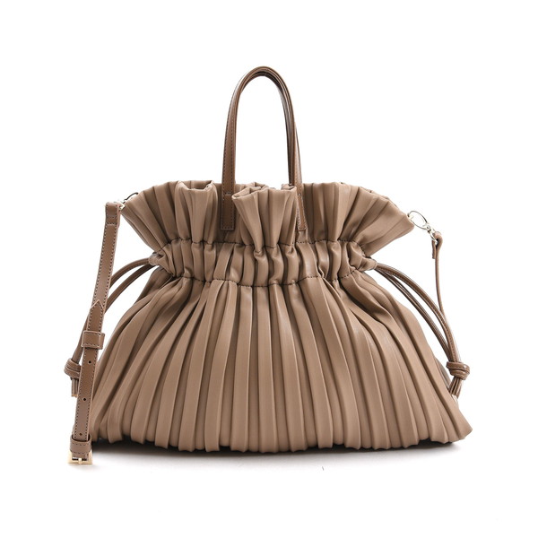 SALE【Nananoel】vera プリーツ加工フェイクレザー2WAYショルダーバッグ