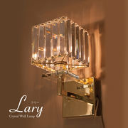 【LED対応 E12/40W水雷型】クリスタルウォールランプ LARY ラリー（1灯）
