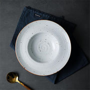 韓国ファッション 手作り 粗い陶器 ディナープレート 家庭用 皿皿 レトロ 食器 フルーツプレート 洋食皿