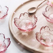 INSスタイル 可愛い ピンク 桜料理 調味料 ソース ガラス料理 家庭 鍋 ディップソース ソーサー