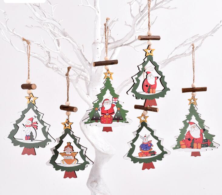 木製チャーム クリスマス飾り クリスマスグッズ 部屋飾り オーナメント ツリー飾り 壁飾り