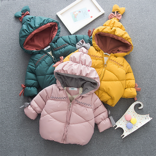 【KID】冬服　コート　厚いジャケット　暖かい子供服 無地 シンプル 冬秋　全3色