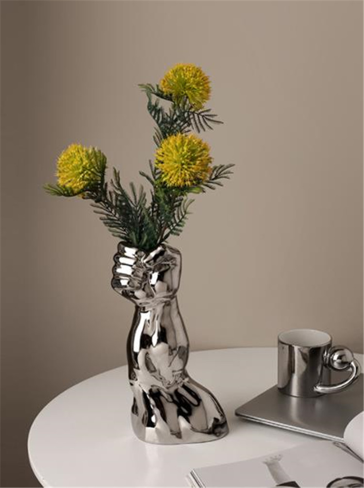 人気！残りわずか ボディーアート セラミック 花瓶 フラワーアレンジメント リビングルーム 装飾