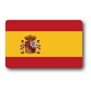 SK219 国旗ステッカー スペイン SPAIN 100円国旗 旅行 スーツケース 車 PC スマホ