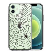 iPhone12mini 側面ソフト 背面ハード ハイブリッド クリア ケース スパイダー 蜘蛛 クモ