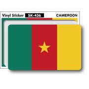 SK436 国旗ステッカー カメルーン CAMEROON 100円国旗 旅行 スーツケース 車 PC スマホ