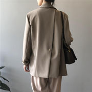 韓国ファッション スーツ コート ゆったりする 気質 デザインセンス スプリット