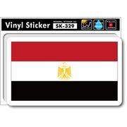 SK329 国旗ステッカー エジプト EGYPT 国旗 PC スマホ スーツケース