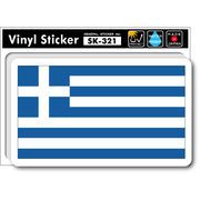 SK321 国旗ステッカー ギリシャ GREECE 国旗 PC スマホ スーツケース