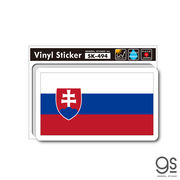 国旗ステッカー スロバキア SLOVAKIA 旅行 スーツケース 車 PC フラッグ 国旗 SK494 グッズ PC スマホ