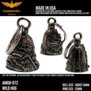 ガーディアンベル　ラッキーベル　バイカー　キーホルダー　お守り　GUADIAN BELL USA