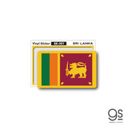 国旗ステッカー スリランカ SRI LANKA 100円国旗 旅行 スーツケース 車 PC スマホ SK501 グッズ