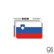 国旗ステッカー スロベニア SLOVENIA 100円国旗 旅行 スーツケース 車 PC スマホ SK486 グッズ