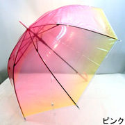【雨傘】【長傘】【ビニール傘】ビニールグラデーションジャンプ傘