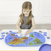 ジグソーパズル 世界地図  送料無料【2】 取っ手付きケース 大型ピース100ピース パズル 知育玩具