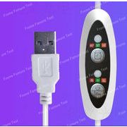 スイッチ付きのUSBケーブル  USB→DC電力供給ケーブル  温度調節可能　3段