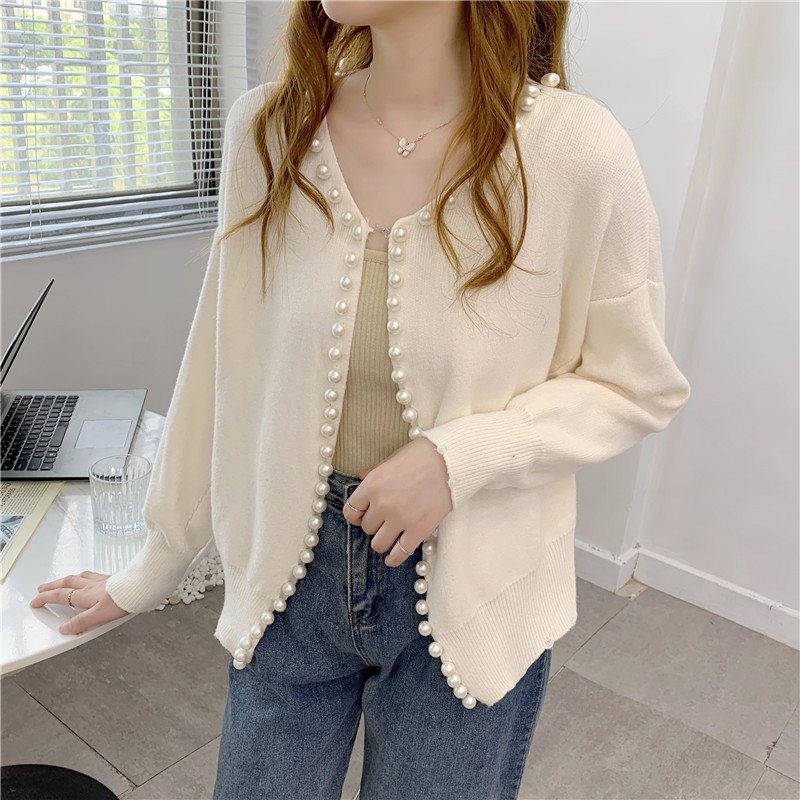 韓国風 カーディガン ニットトップス 2026秋冬新作 レディース ニット セーター Vネック 可愛い