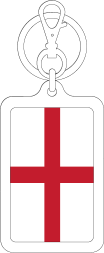 【選べるカラー】KSK371 イングランド ENGLAND 国旗キーホルダー 旅行 スーツケース