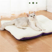 犬 猫 ペットマット クッションマット ボア 寝床 滑り止め 厚手 ペット用品 洗濯可能 柔軟