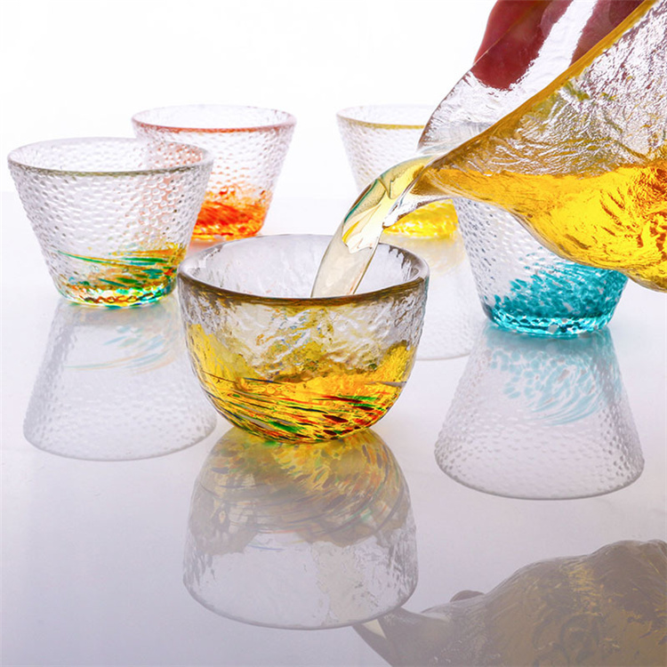 韓国ファッション 大人気 古代の法則 ルリ 手作り 酒器 茶碗 家庭 ガラス ワインカップ 一口カップ