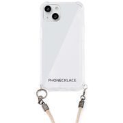 PHONECKLACE ロープショルダーストラップ付きクリアケース for iPhone