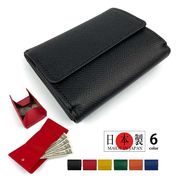 【全6色】BOLERO ボレロ 日本製 リアルレザー 三つ折り 財布 ボックスコインケース
