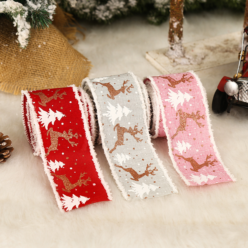 diyリボン ツリー飾り クリスマス Christmas限定 ラッピング用 リボン プレゼント包装用 クリスマス用品