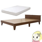 【直送】E379(001)-87-172BDG-No-SD 友澤木工 木製プレインベッド ヘッドパネル付き セミダブル ダーク