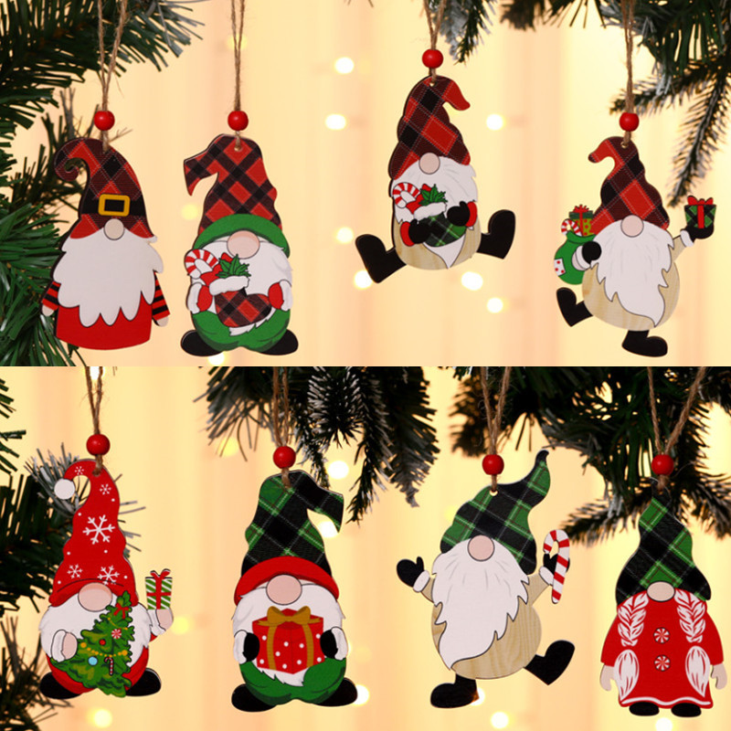 木製チャーム Christmas限定 ウォールデコレーション ツリー飾り クリスマス飾り 壁 インテリア 装飾